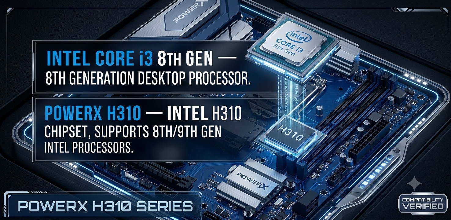 Desktop PC – Intel Core i3 / i5 8th Gen | 8GB / 16GB RAM | 256 / 512GB SSD | 22" Monitor