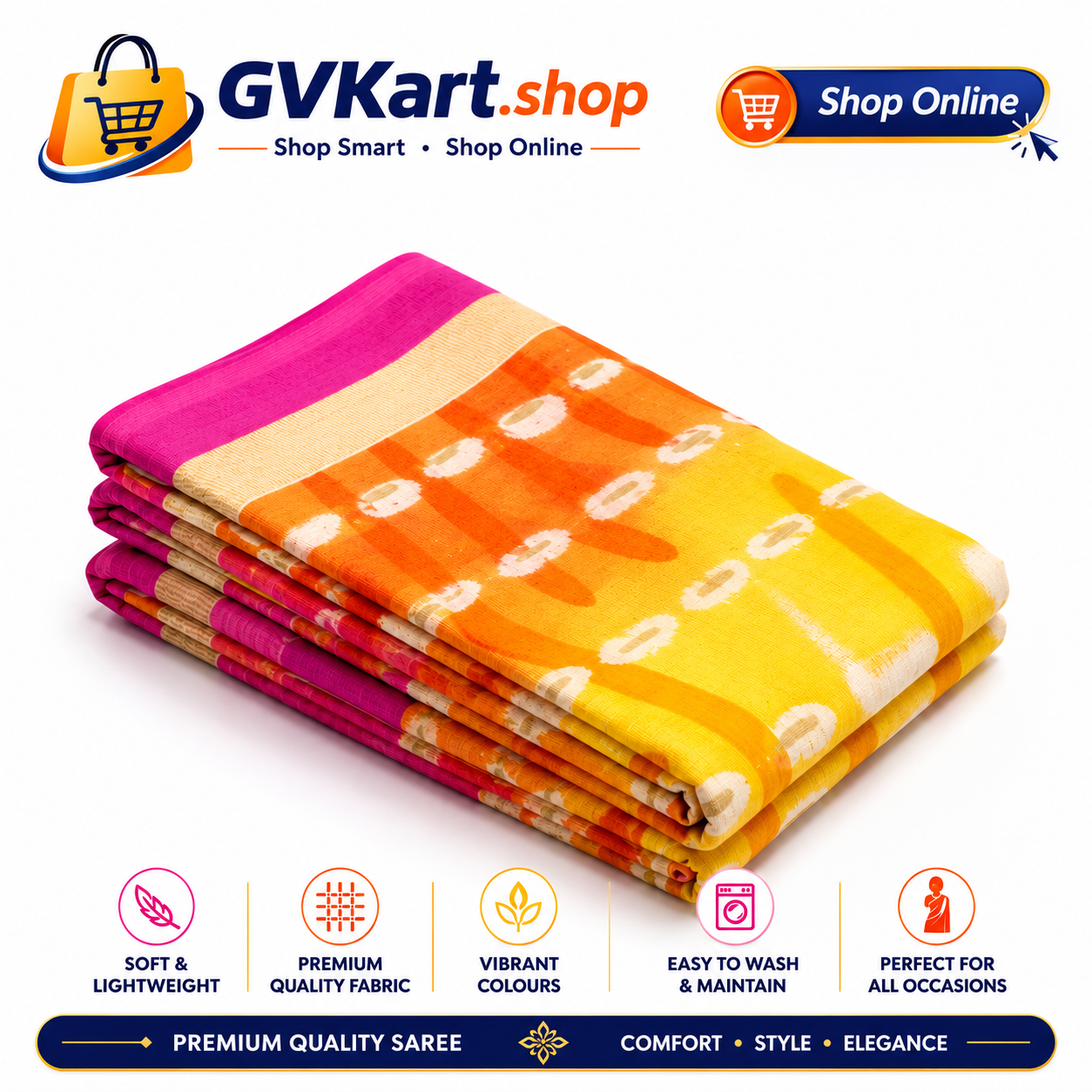 Premium Printed Daily Wear Saree for Women
