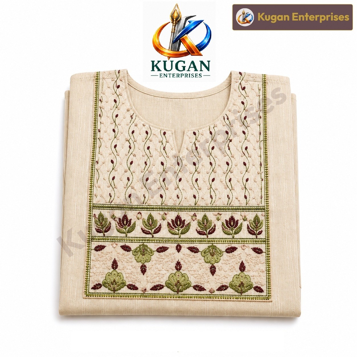 Ivory Grace Embroidered Kurta