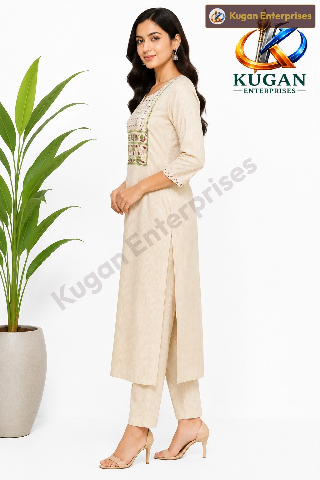 Ivory Grace Embroidered Kurta